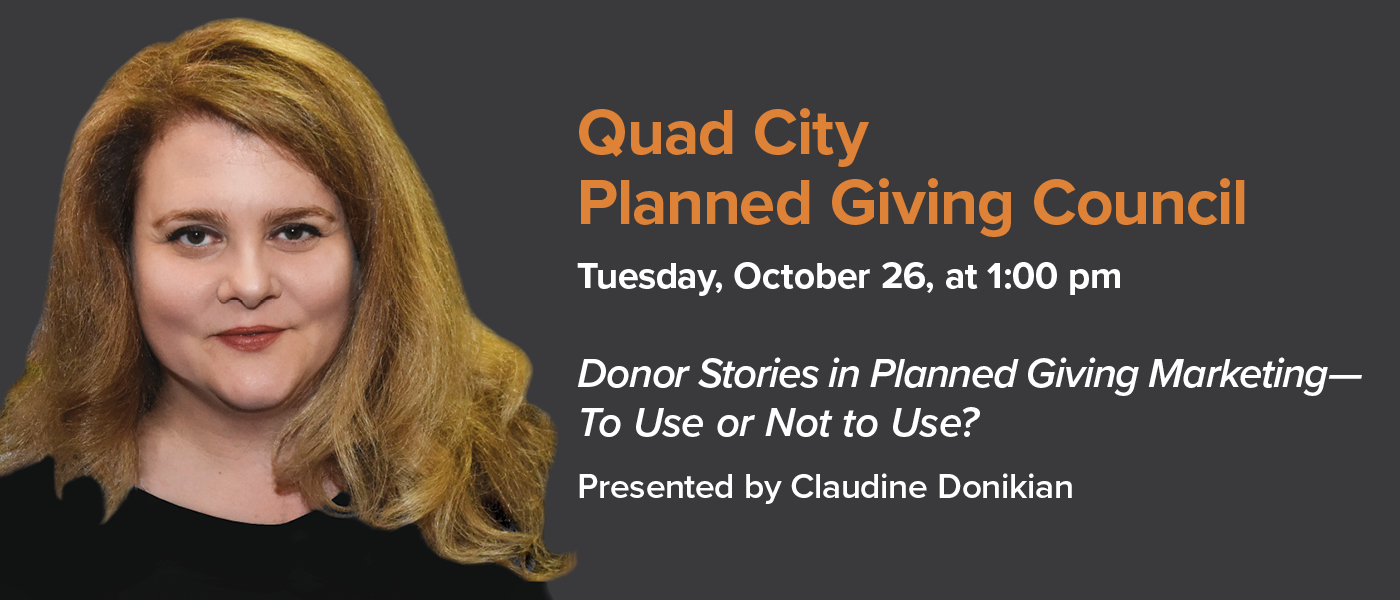 Quad City Webinar 10/26: Claudine Donikian Presents New Research, 